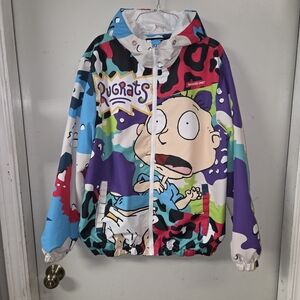 Rugrats Colorful Graphic Zip Up Light Jacket